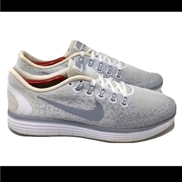 Nike Shoes - Nike Free RN Distance White Wolf Grey Women’s 9 M